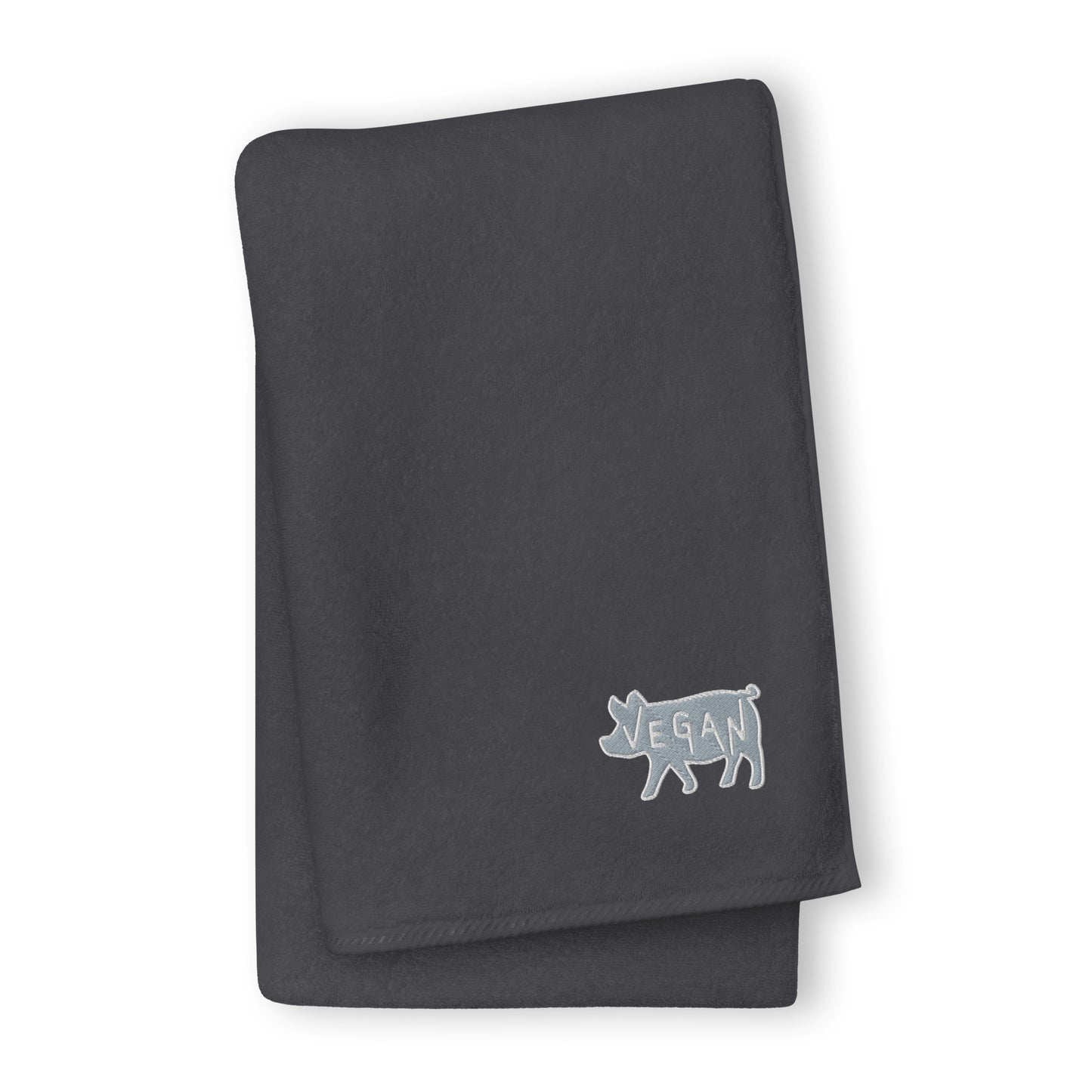 VEGAN Turkish cotton embroidered towel