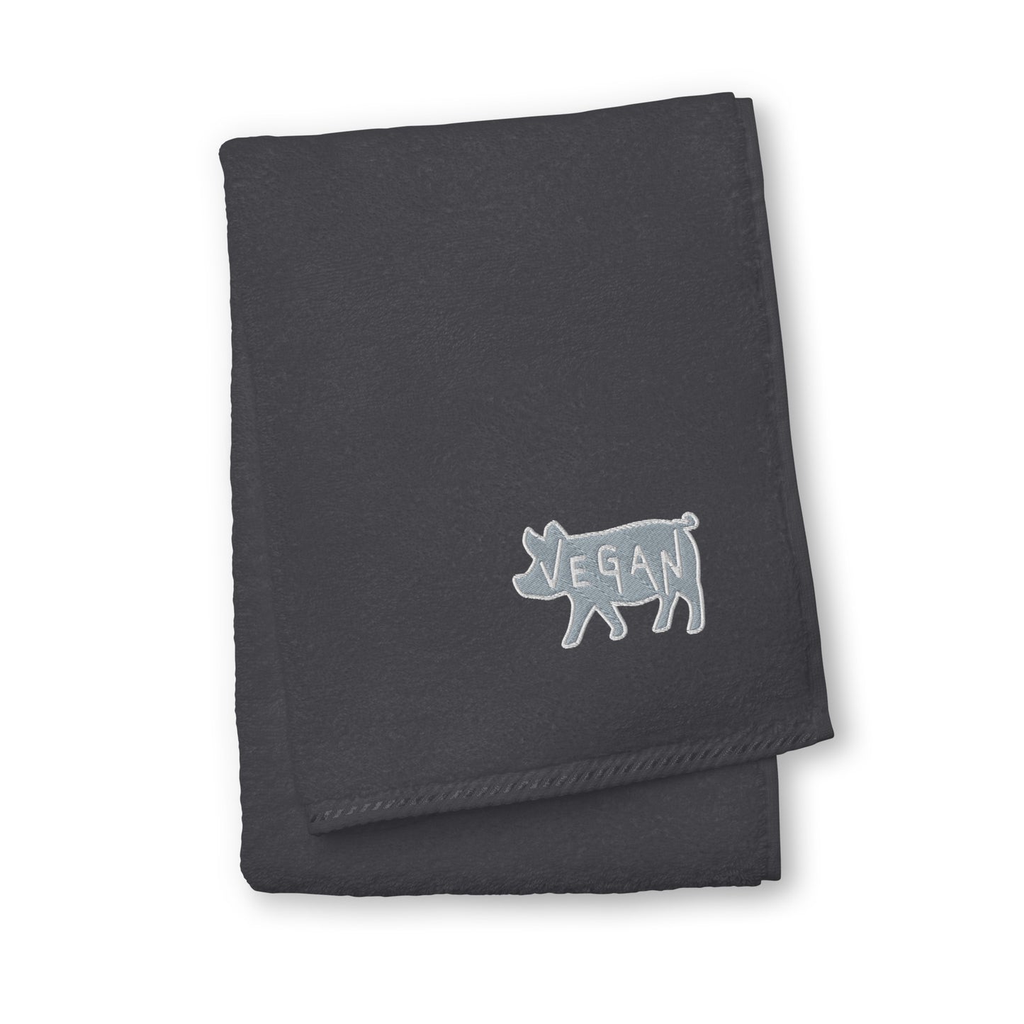 VEGAN Turkish cotton embroidered towel