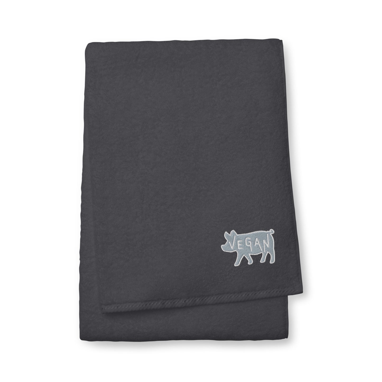 VEGAN Turkish cotton embroidered towel