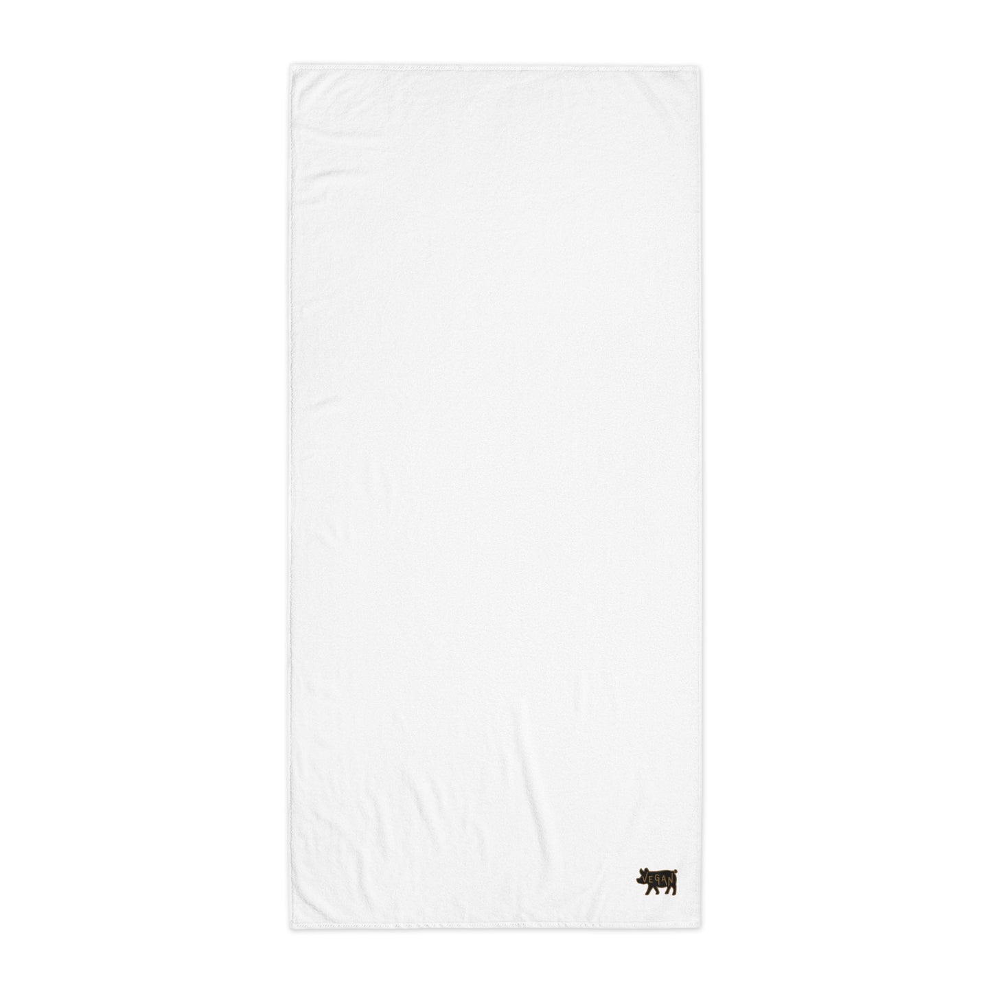 VEGAN Turkish cotton embroidered towel