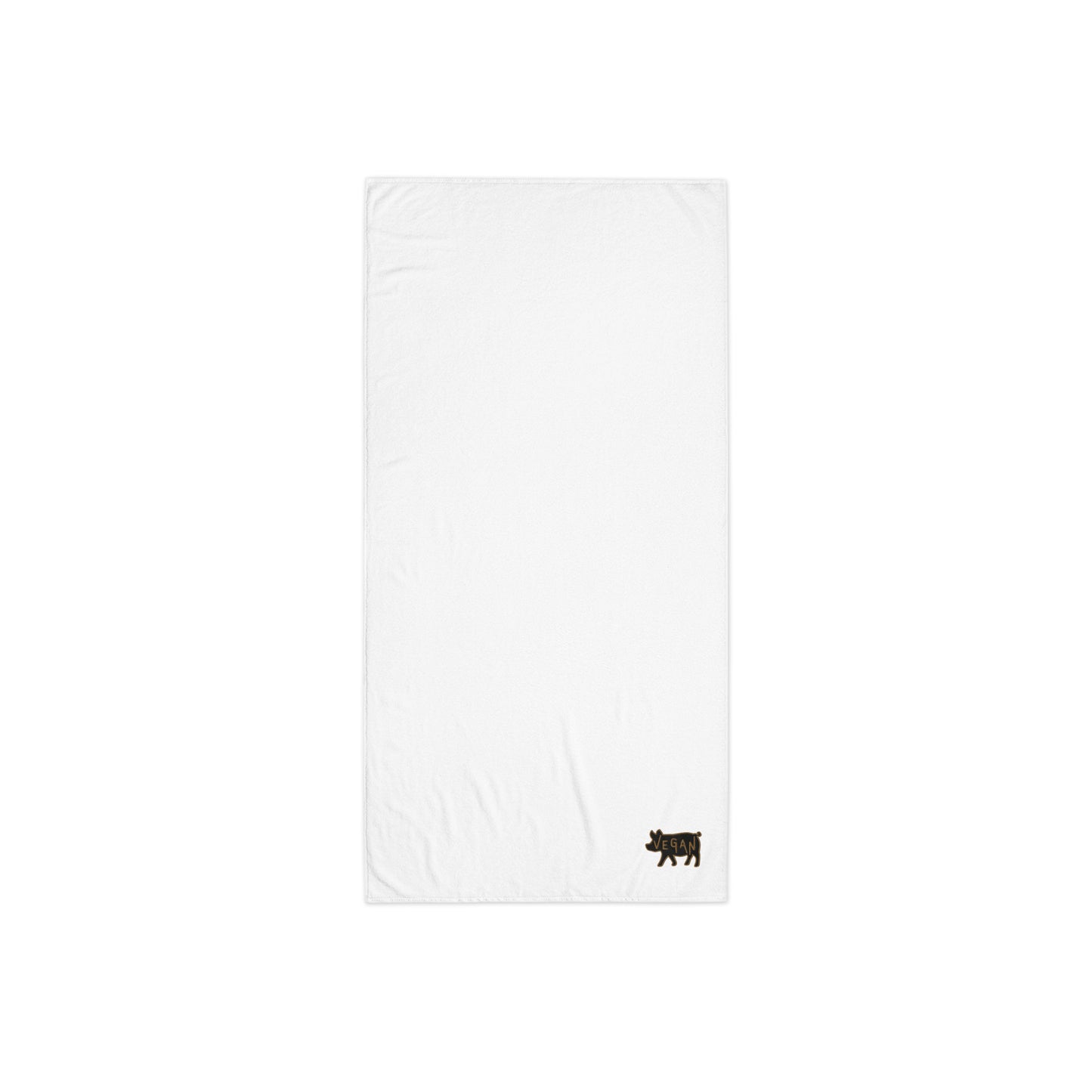 VEGAN Turkish cotton embroidered towel
