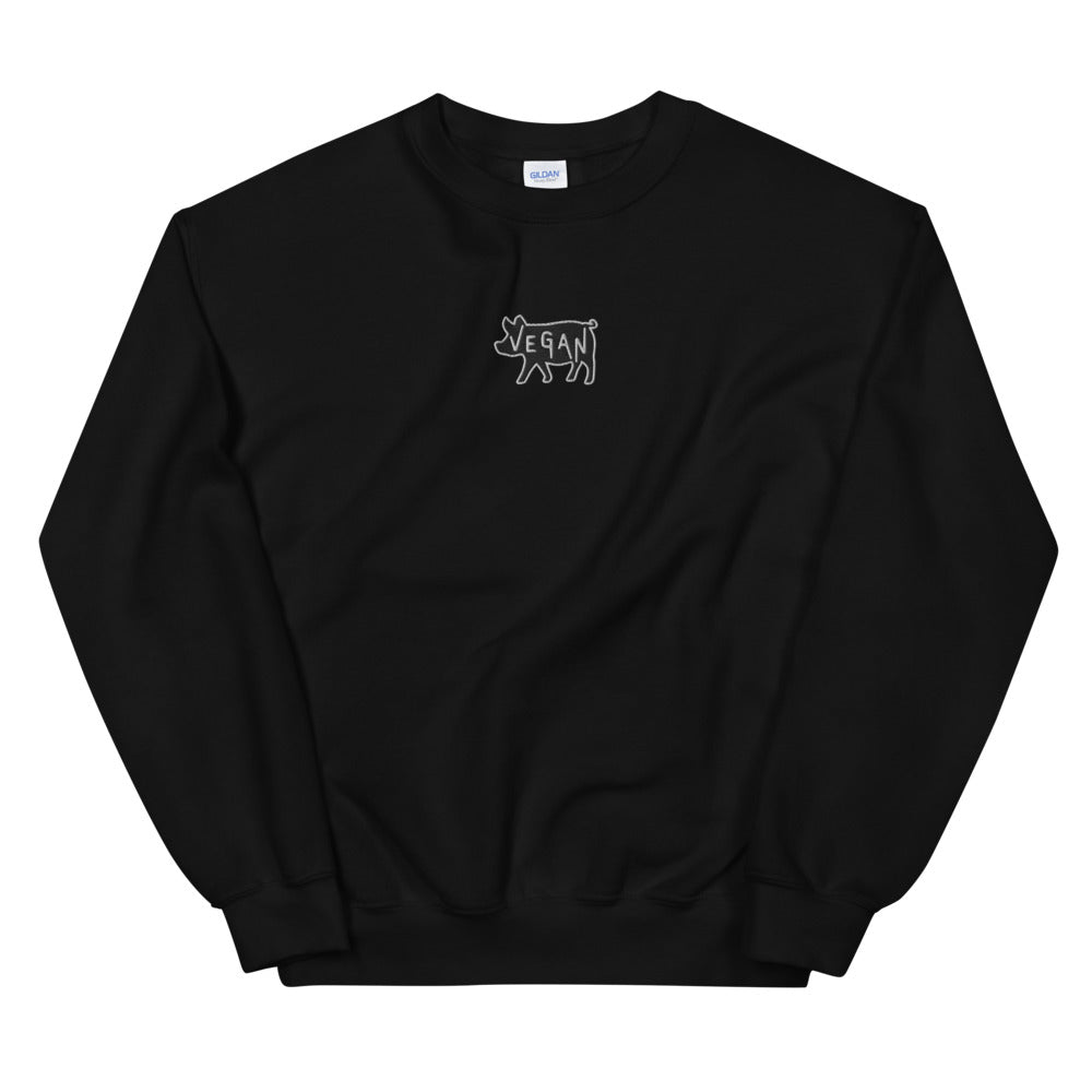 VEGAN Unisex Embroidered Sweatshirt