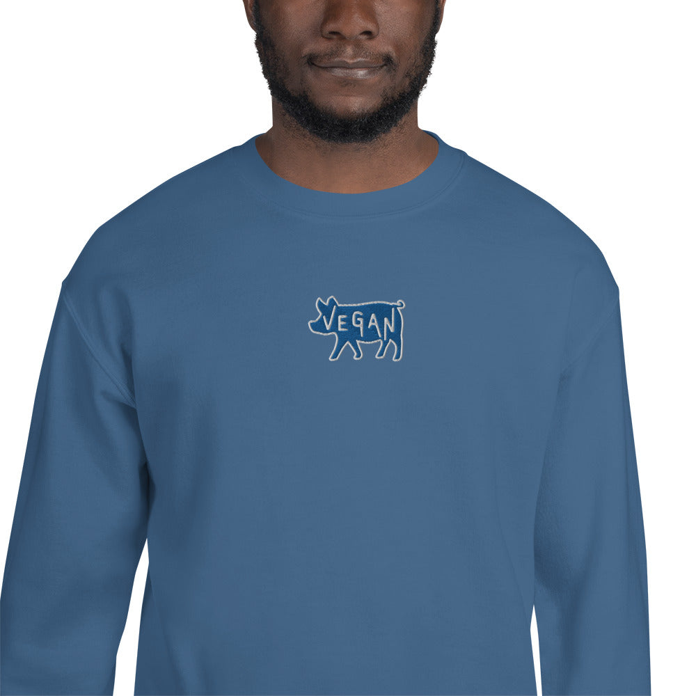 VEGAN Unisex Embroidered Sweatshirt