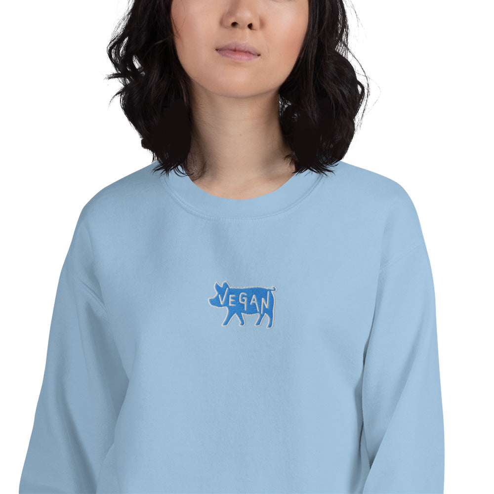 VEGAN Unisex Embroidered Sweatshirt