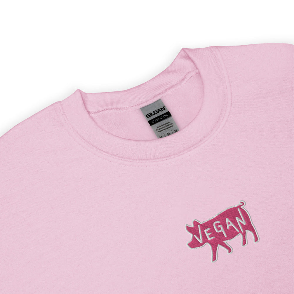 VEGAN Unisex Embroidered Sweatshirt
