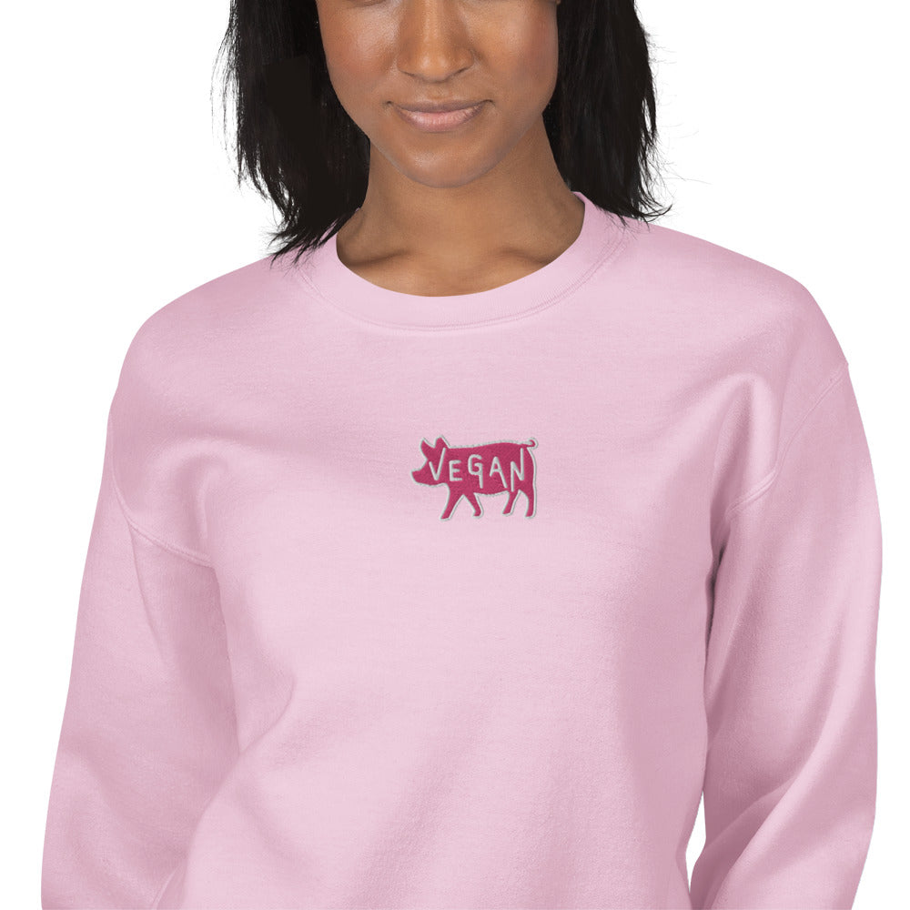 VEGAN Unisex Embroidered Sweatshirt