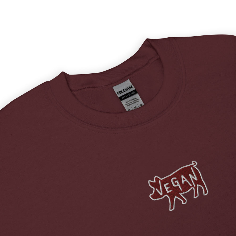 VEGAN Unisex Embroidered Sweatshirt