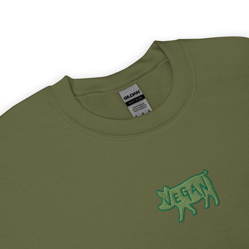 VEGAN Unisex Embroidered Sweatshirt