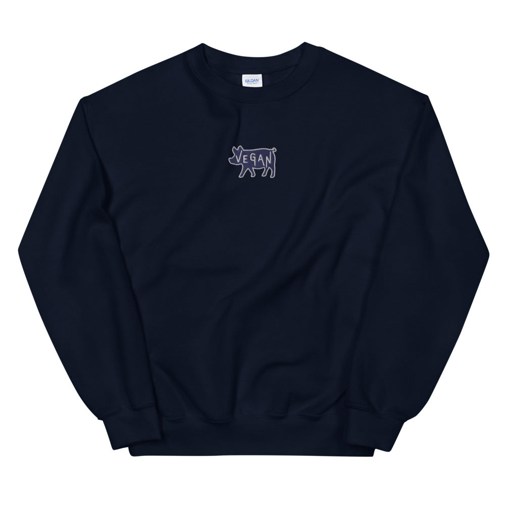VEGAN Unisex Embroidered Sweatshirt