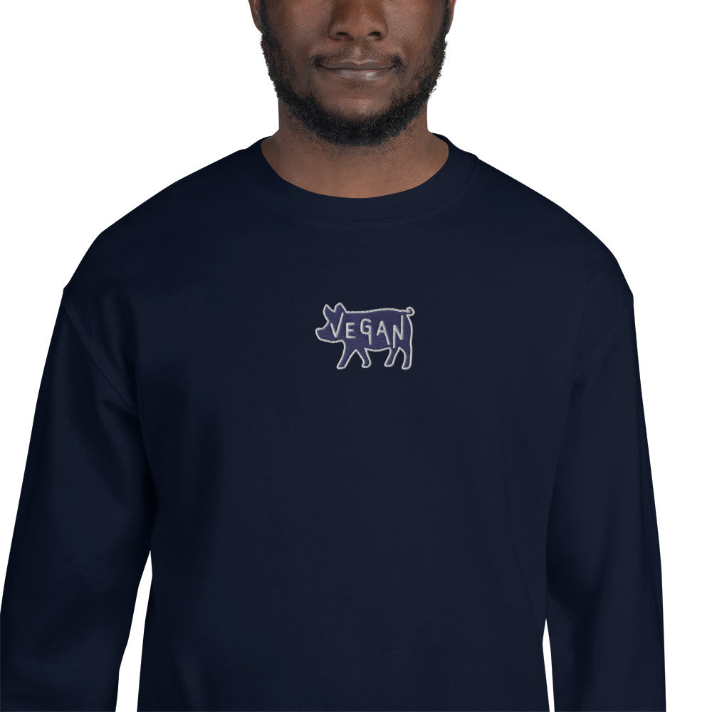 VEGAN Unisex Embroidered Sweatshirt