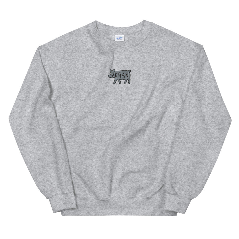 VEGAN Unisex Embroidered Sweatshirt