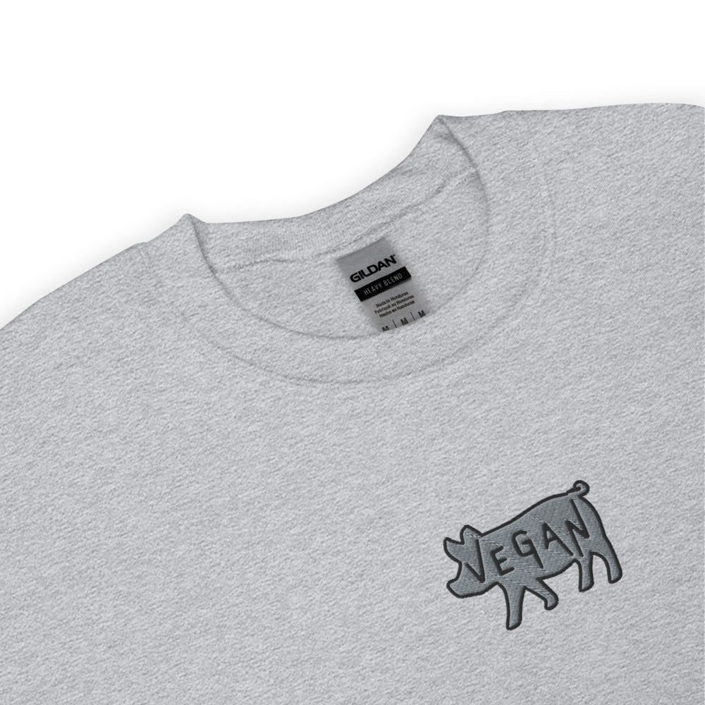 VEGAN Unisex Embroidered Sweatshirt