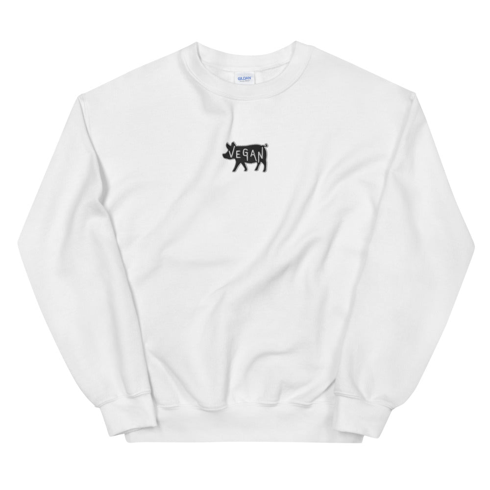 VEGAN Unisex Embroidered Sweatshirt