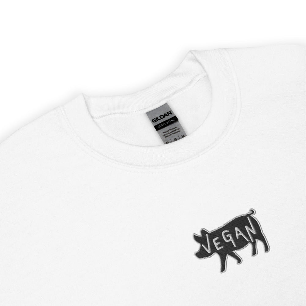 VEGAN Unisex Embroidered Sweatshirt