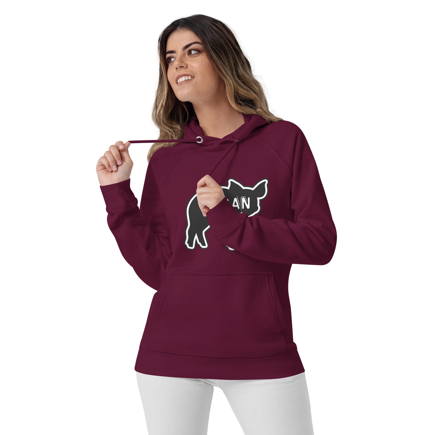 VEGAN For Them Unisex Eco Raglan Hoodie