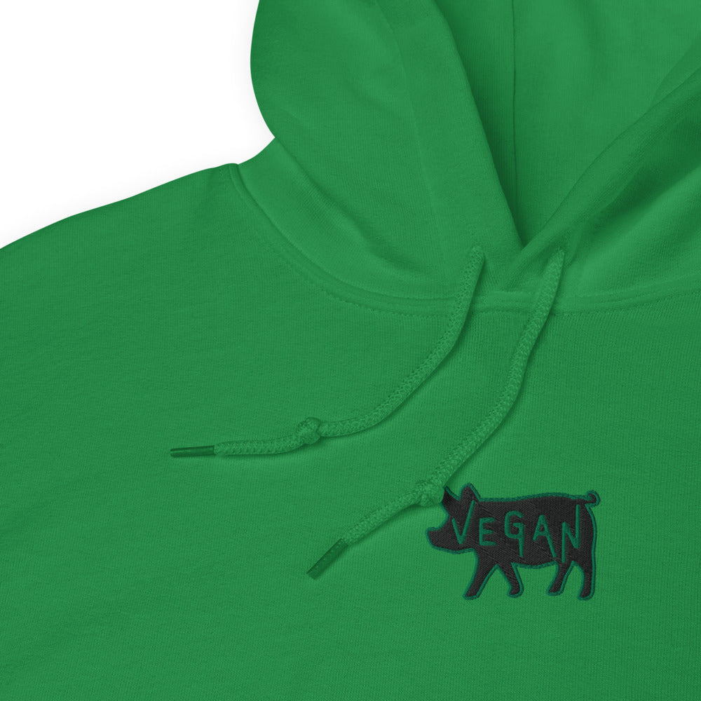 White Embroidered Hoodie