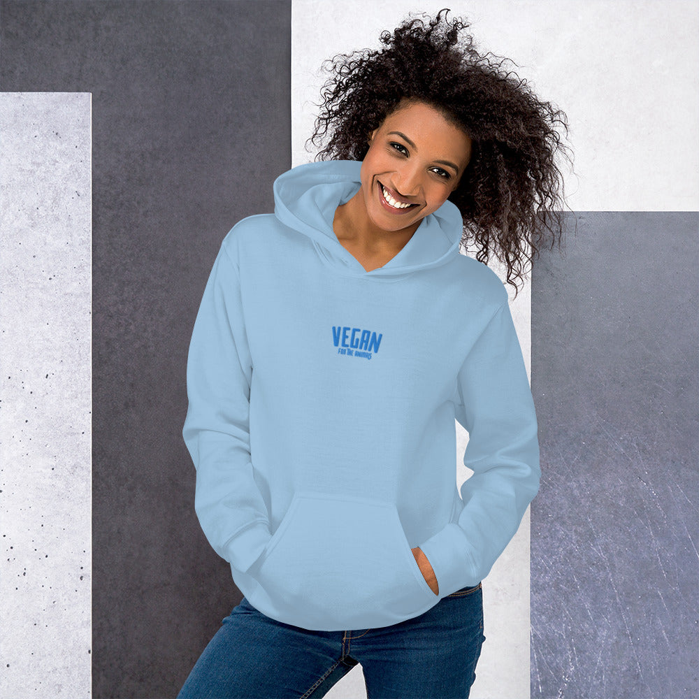 VEGAN For The Animals Unisex Embroidered Hoodie