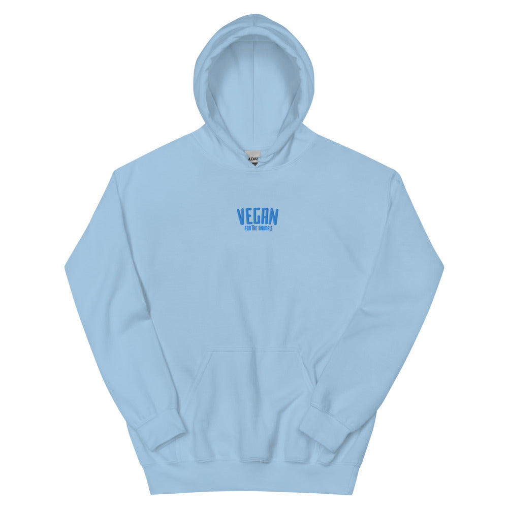 VEGAN For The Animals Unisex Embroidered Hoodie