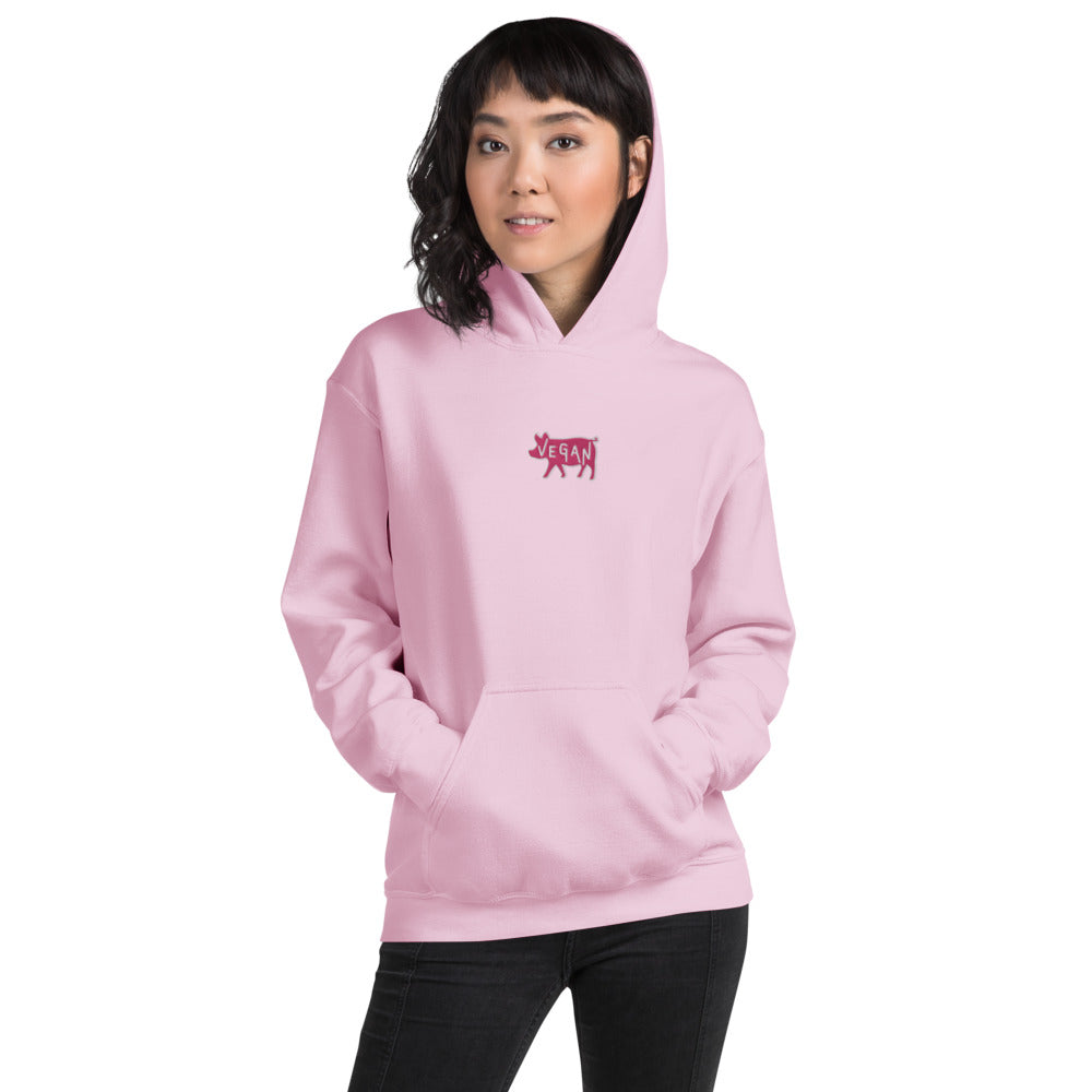 VEGAN Unisex Embroidered Hoodie