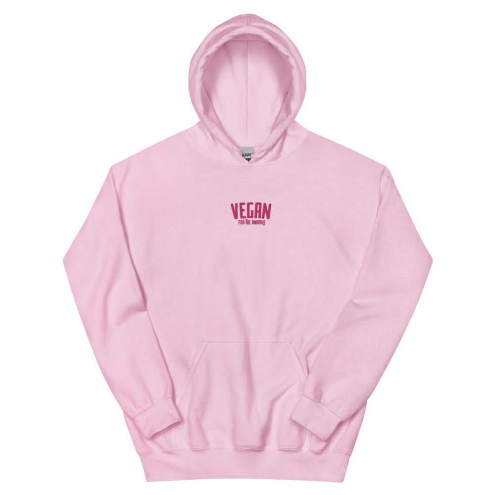 VEGAN For The Animals Unisex Embroidered Hoodie
