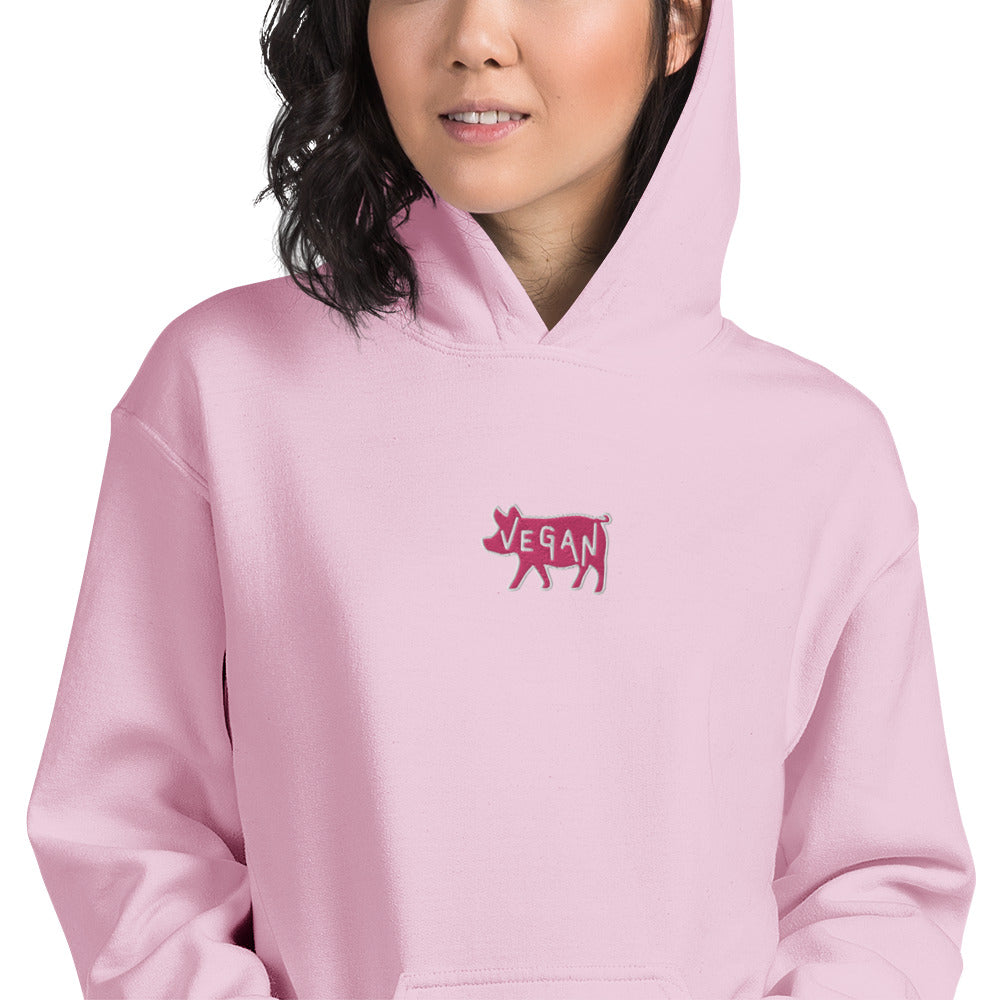 VEGAN Unisex Embroidered Hoodie