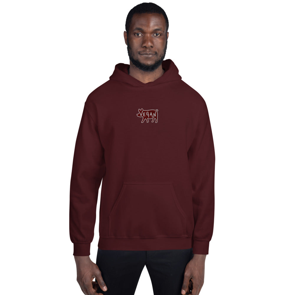 VEGAN Unisex Embroidered Hoodie