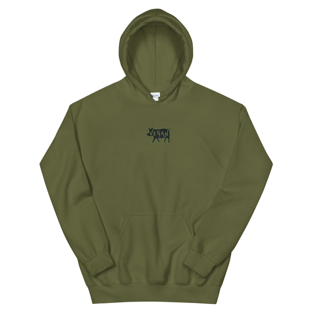 VEGAN Unisex Embroidered Hoodie
