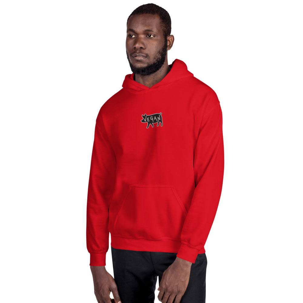 VEGAN Unisex Embroidered Hoodie