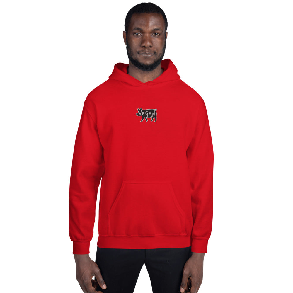 VEGAN Unisex Embroidered Hoodie