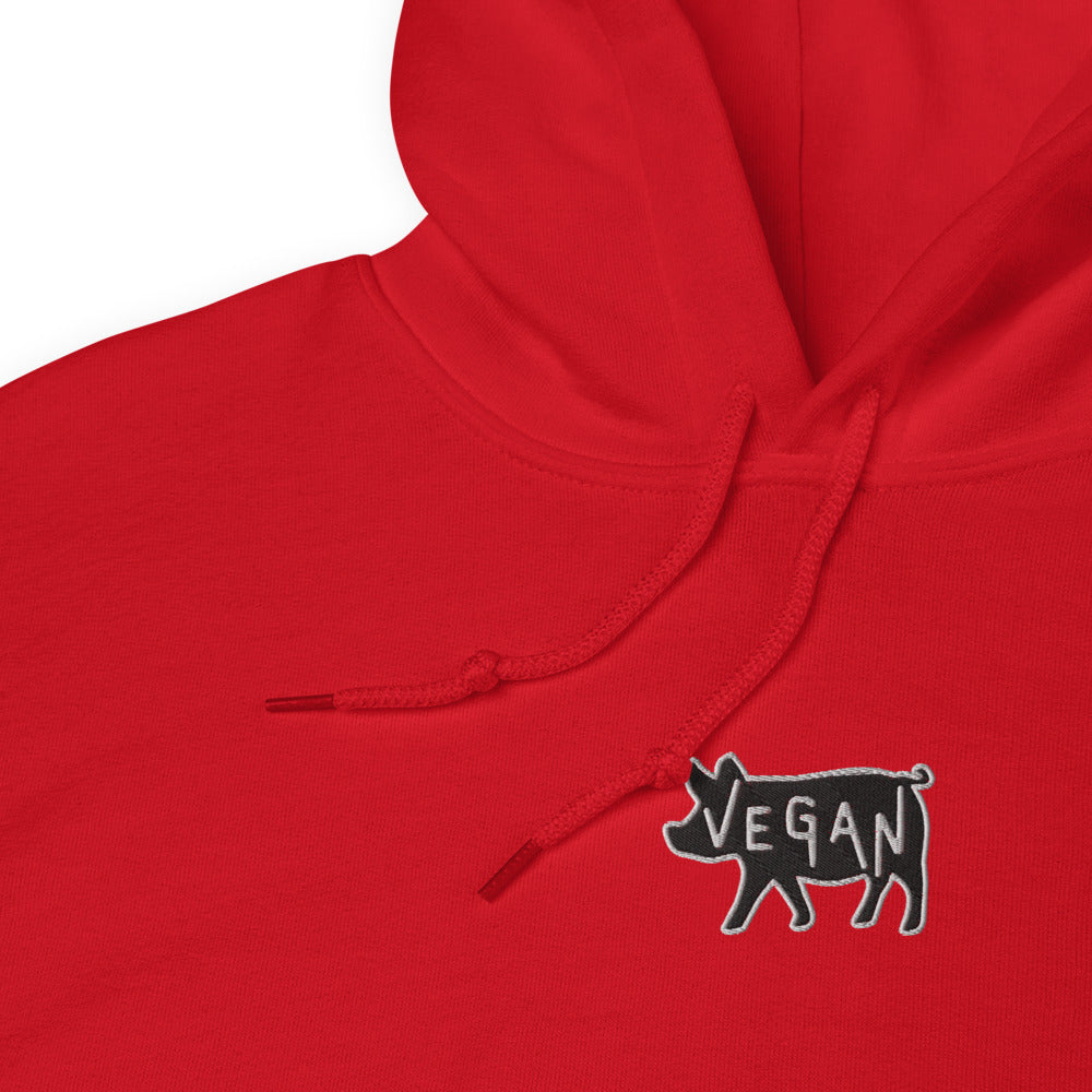 VEGAN Unisex Embroidered Hoodie