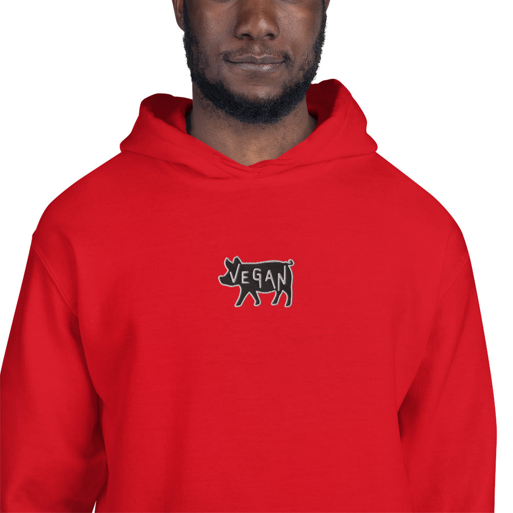 VEGAN Unisex Embroidered Hoodie