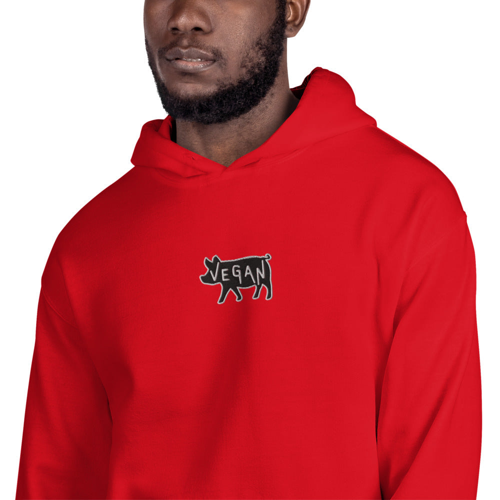 VEGAN Unisex Embroidered Hoodie