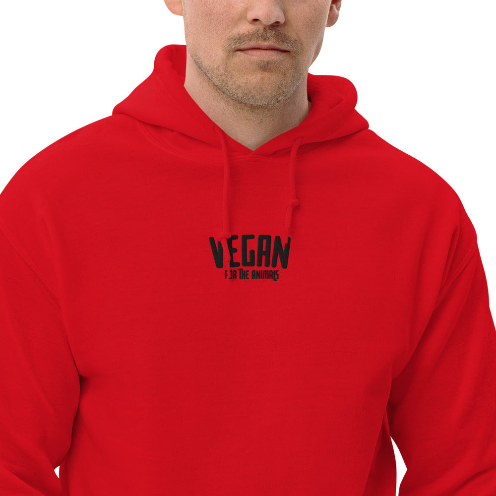 VEGAN For The Animals Unisex Embroidered Hoodie