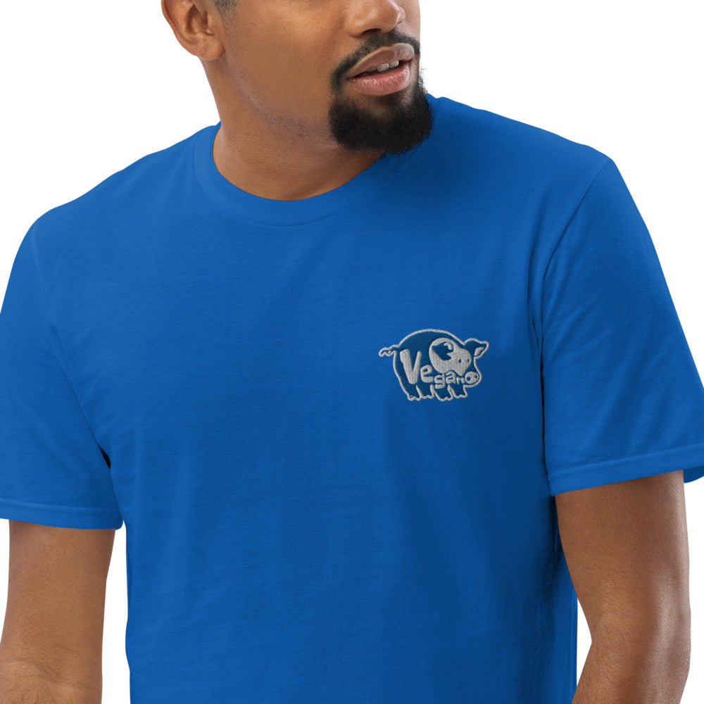 VEGAN Unisex Embroidered Short-Sleeve T-Shirt