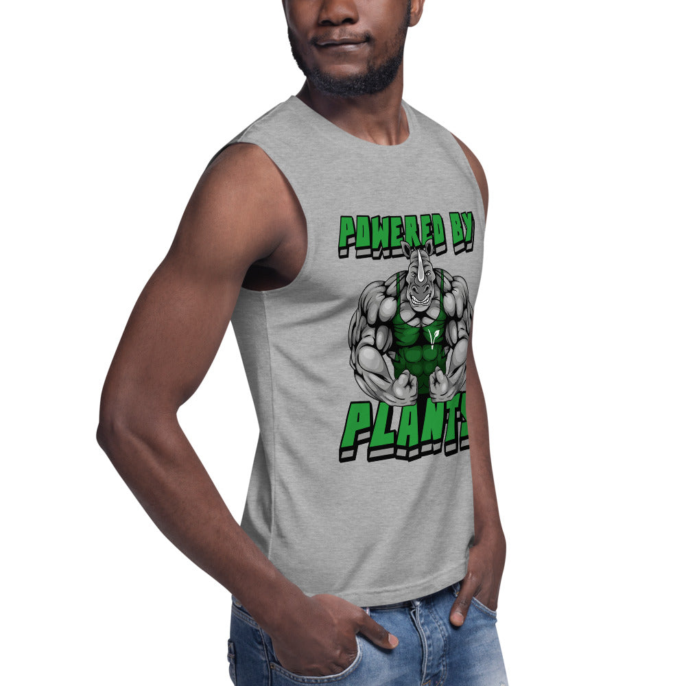 Vegan " Powered By Plants" Muscle Shirt