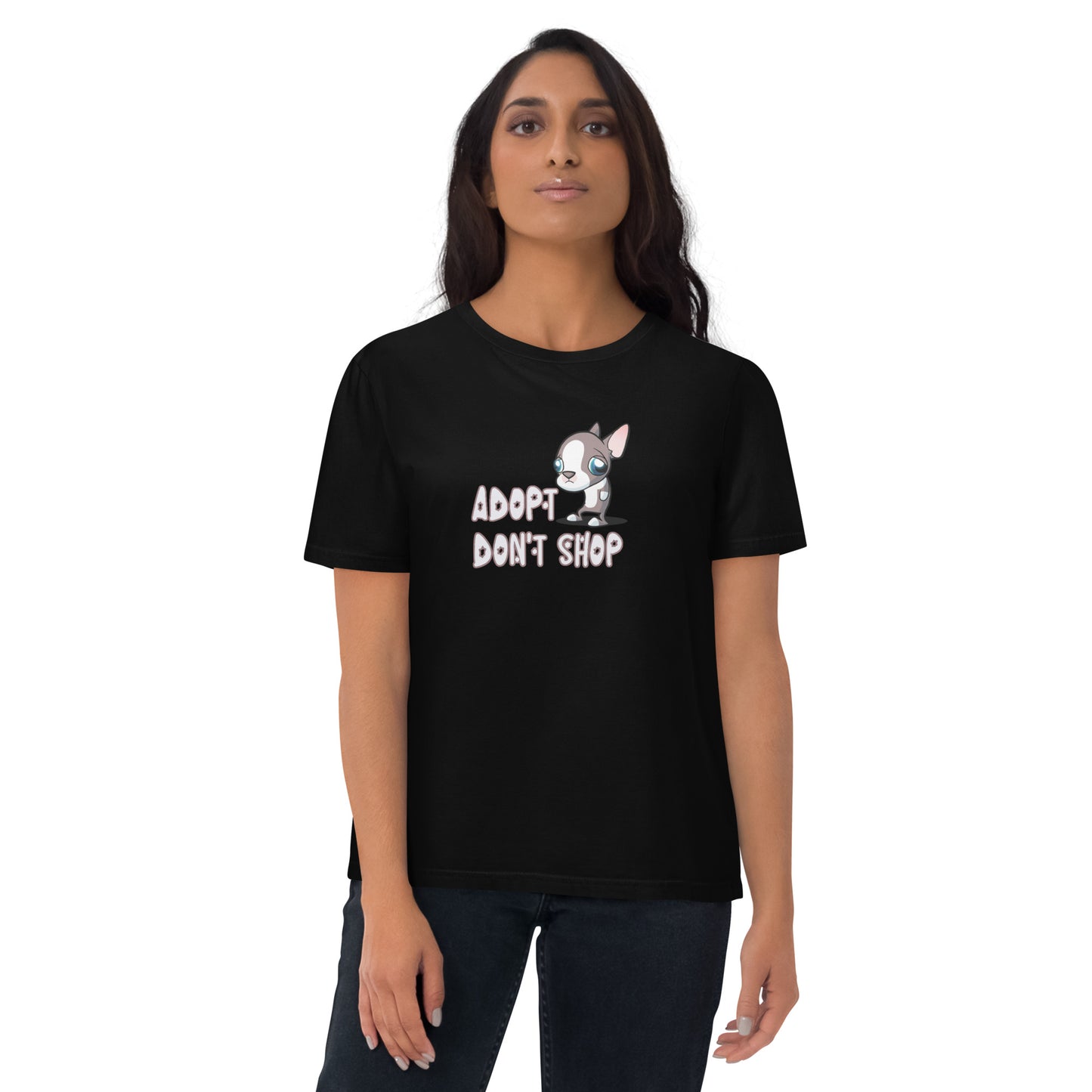 Adopt Don't Shop Unisex organic cotton t-shirt