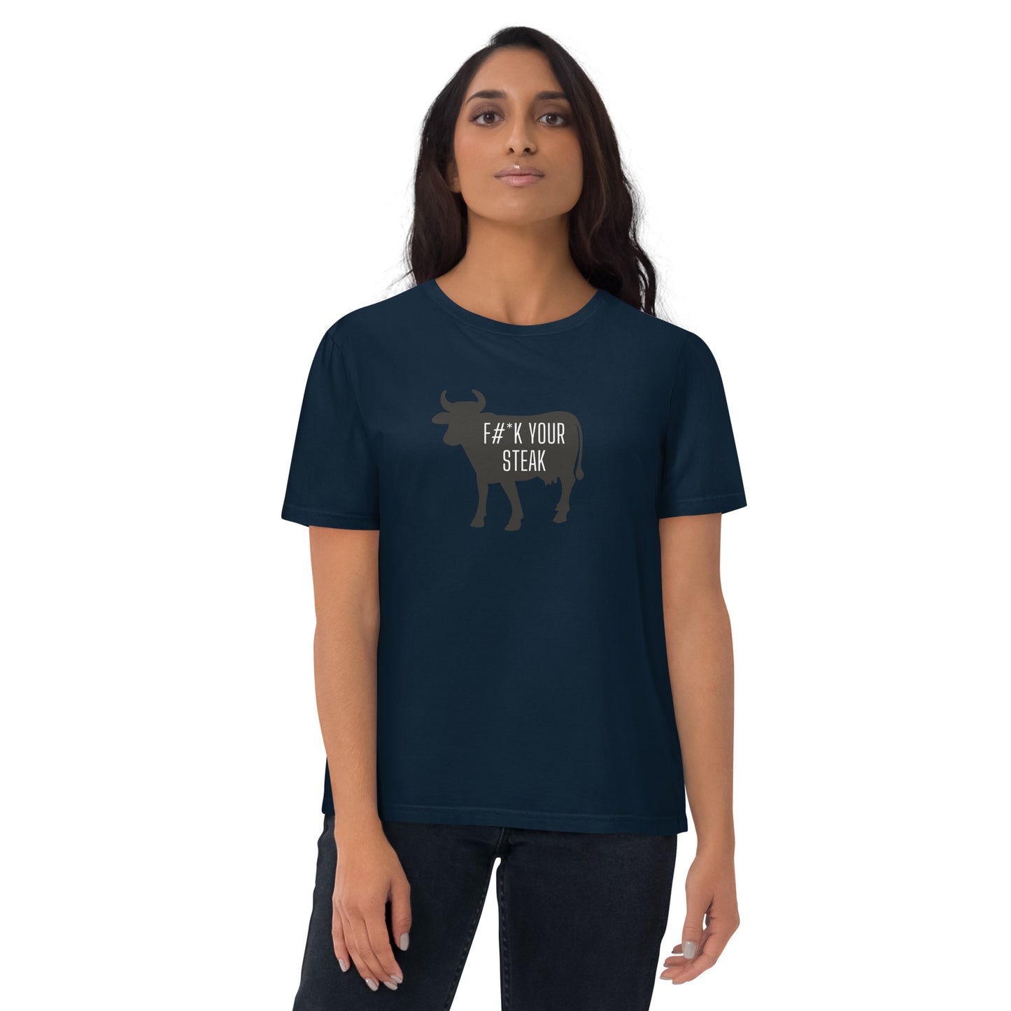 VEGAN " F&$K Your Steak" Unisex organic cotton t-shirt