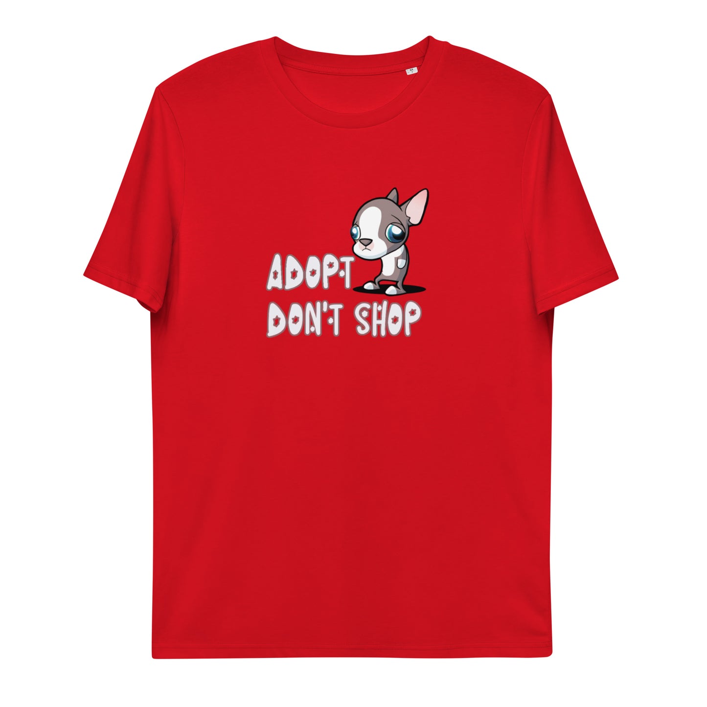 Adopt Don't Shop Unisex organic cotton t-shirt