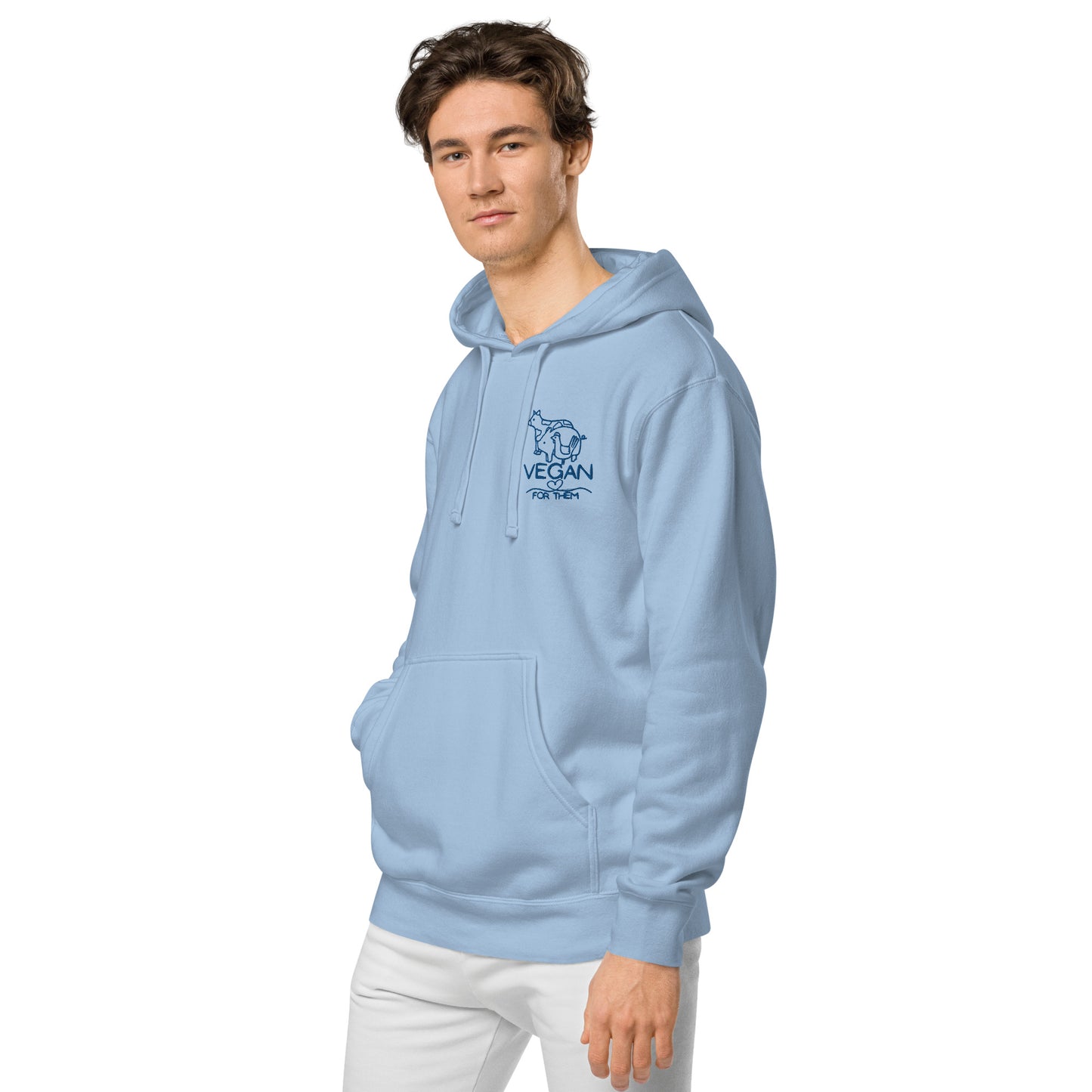 VEGAN For Them Unisex Pigment-Dyed Hoodie