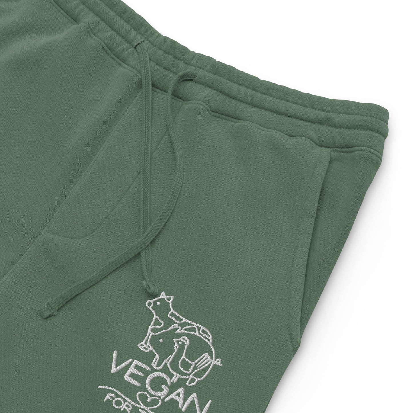 VEGAN For Them Unisex Pigment-Dyed Embroidered Sweatpants