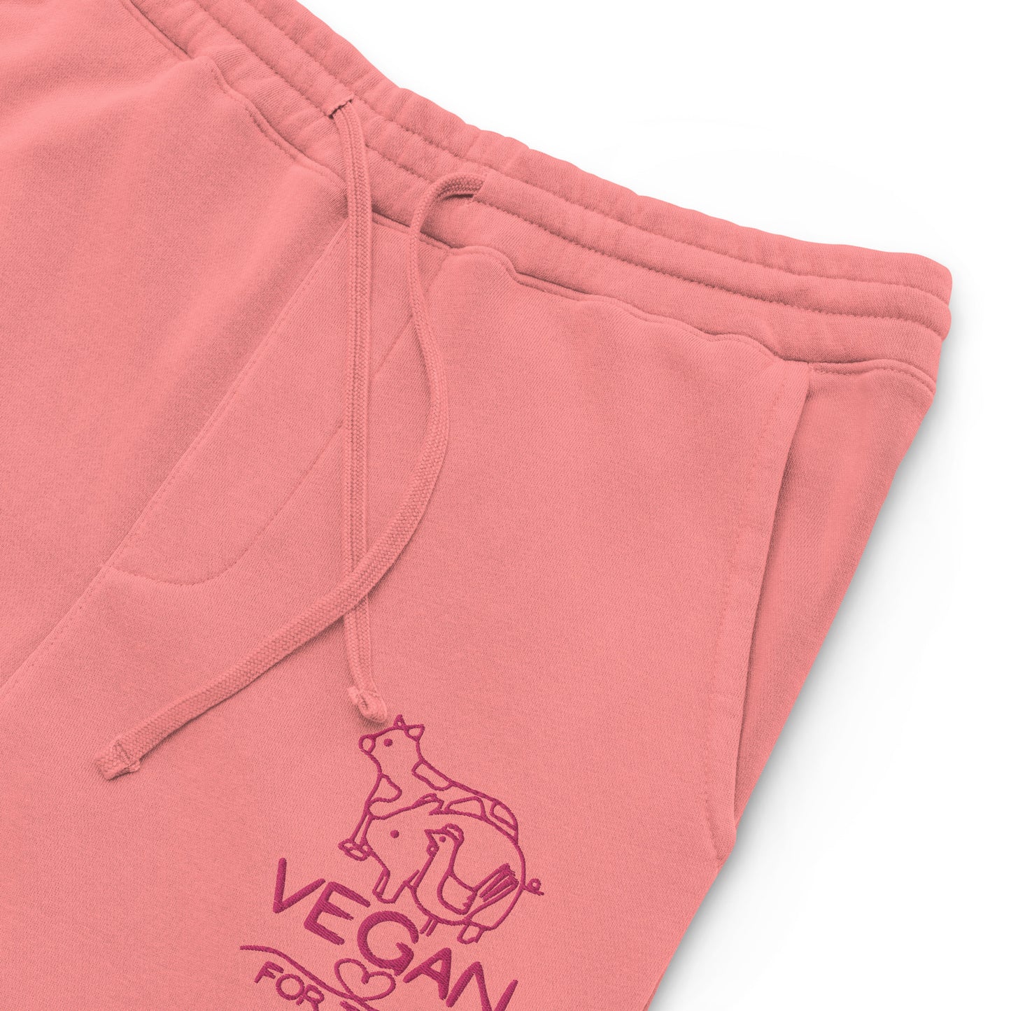VEGAN For Them Unisex Pigment-Dyed Embroidered Sweatpants