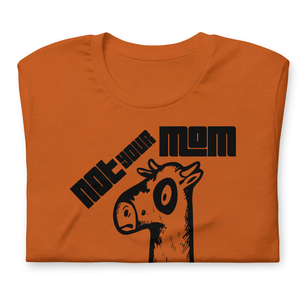Vegan Short-Sleeve Unisex T-Shirt " Not Your Mom Not Your Milk"