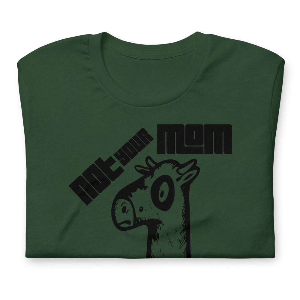 Vegan Short-Sleeve Unisex T-Shirt " Not Your Mom Not Your Milk"