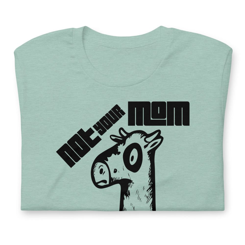 Vegan Short-Sleeve Unisex T-Shirt " Not Your Mom Not Your Milk"