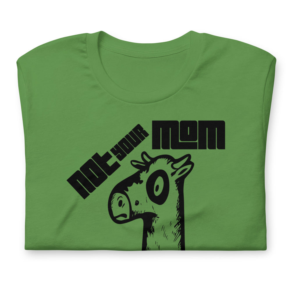 Vegan Short-Sleeve Unisex T-Shirt " Not Your Mom Not Your Milk"