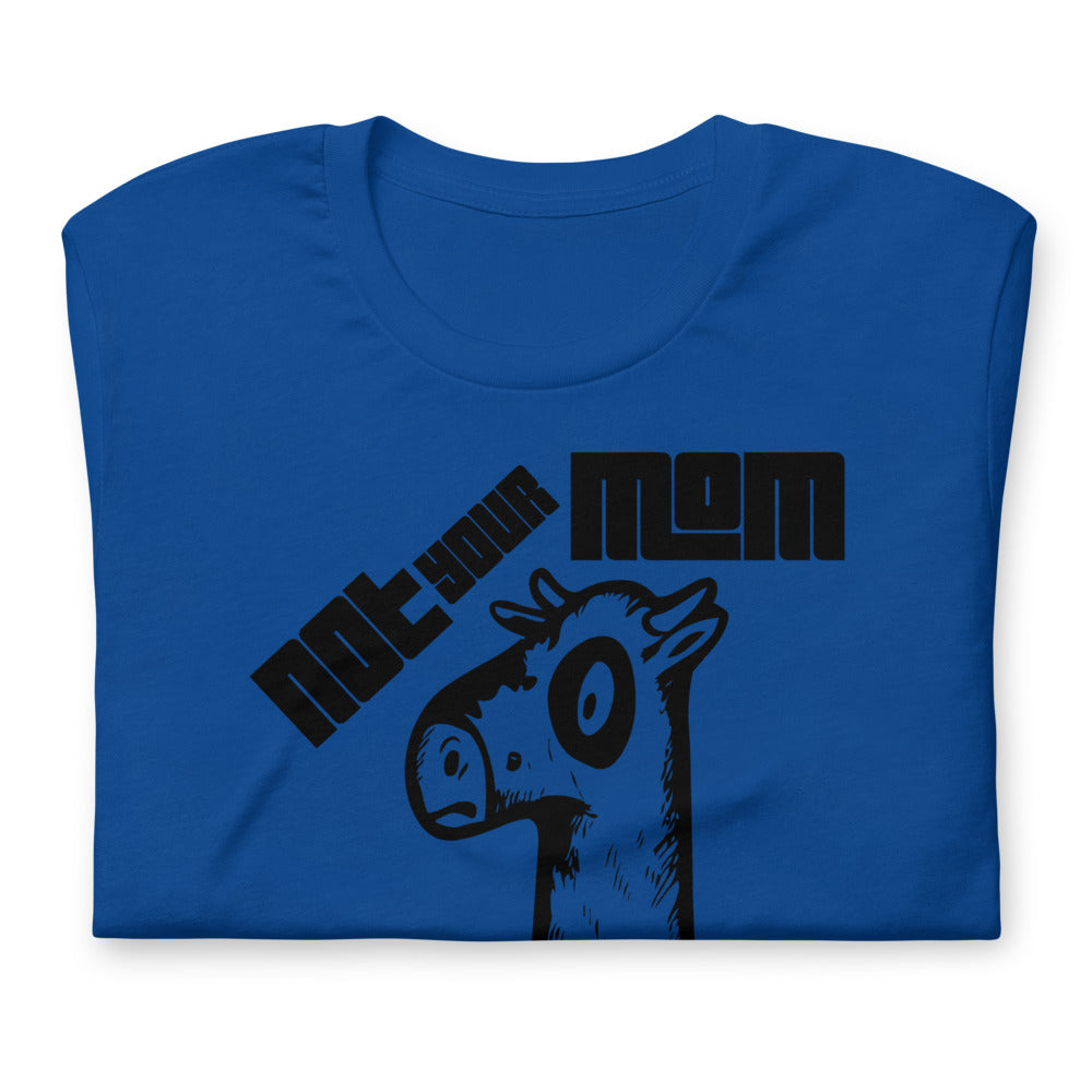 Vegan Short-Sleeve Unisex T-Shirt " Not Your Mom Not Your Milk"