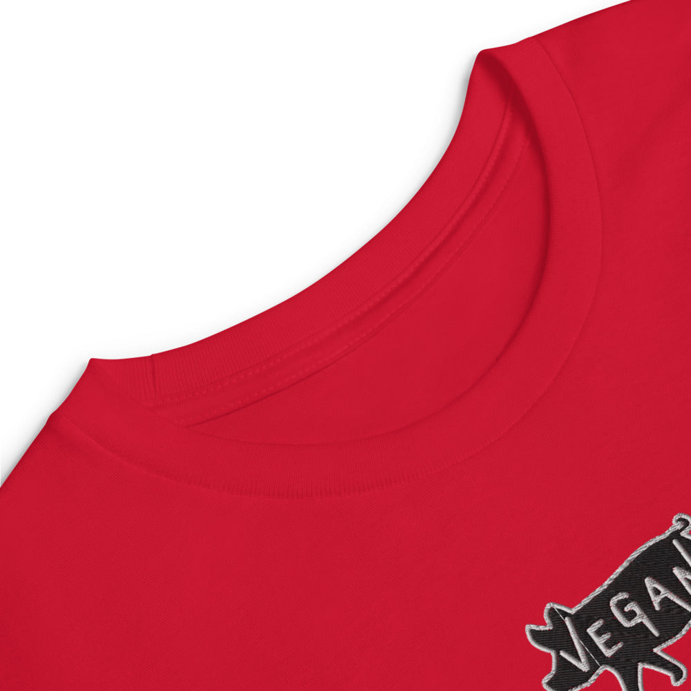 VEGAN Youth Embroidered long sleeve tee