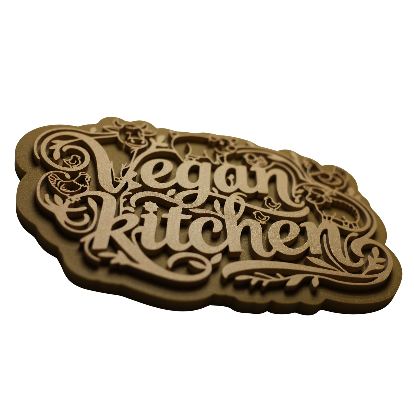 Vegan Kitchen Wall Sign Home Decor