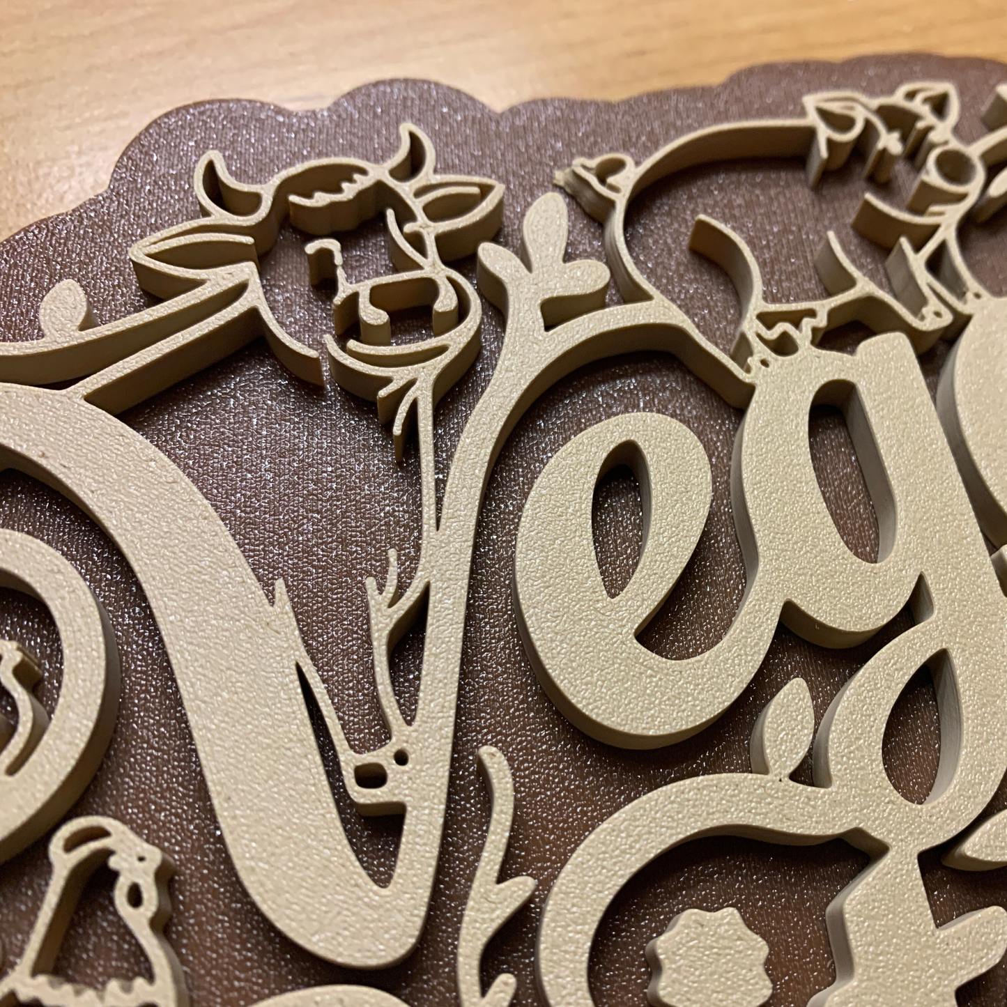 Vegan Kitchen Wall Sign Home Decor