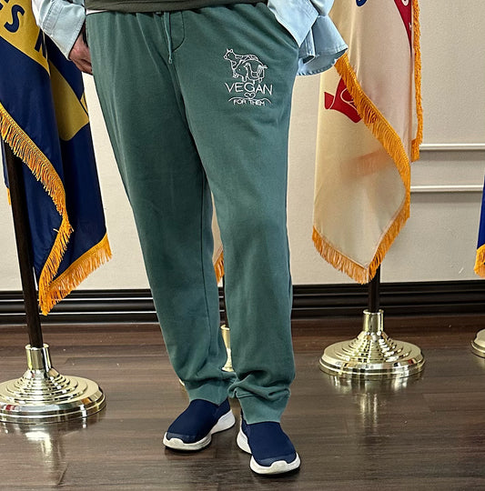 VEGAN For Them Unisex Pigment-Dyed Embroidered Sweatpants